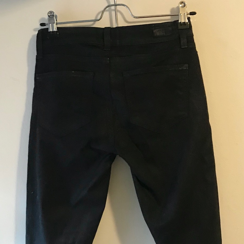 PAIGE COATED BLACK EDGEMONT JEAN - Picture 8 of 11